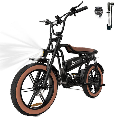 EVERCROSS PRO EK30 1000W Vélo électrique pour adultes, 20 "x 4.0 Fat Tire Vélo électrique, jusqu'à 20MPH et 60 Miles, 48V 15AH Batterie amovible Ebike, 7 vitesses, Mountain Snow Vélo électrique Dirt