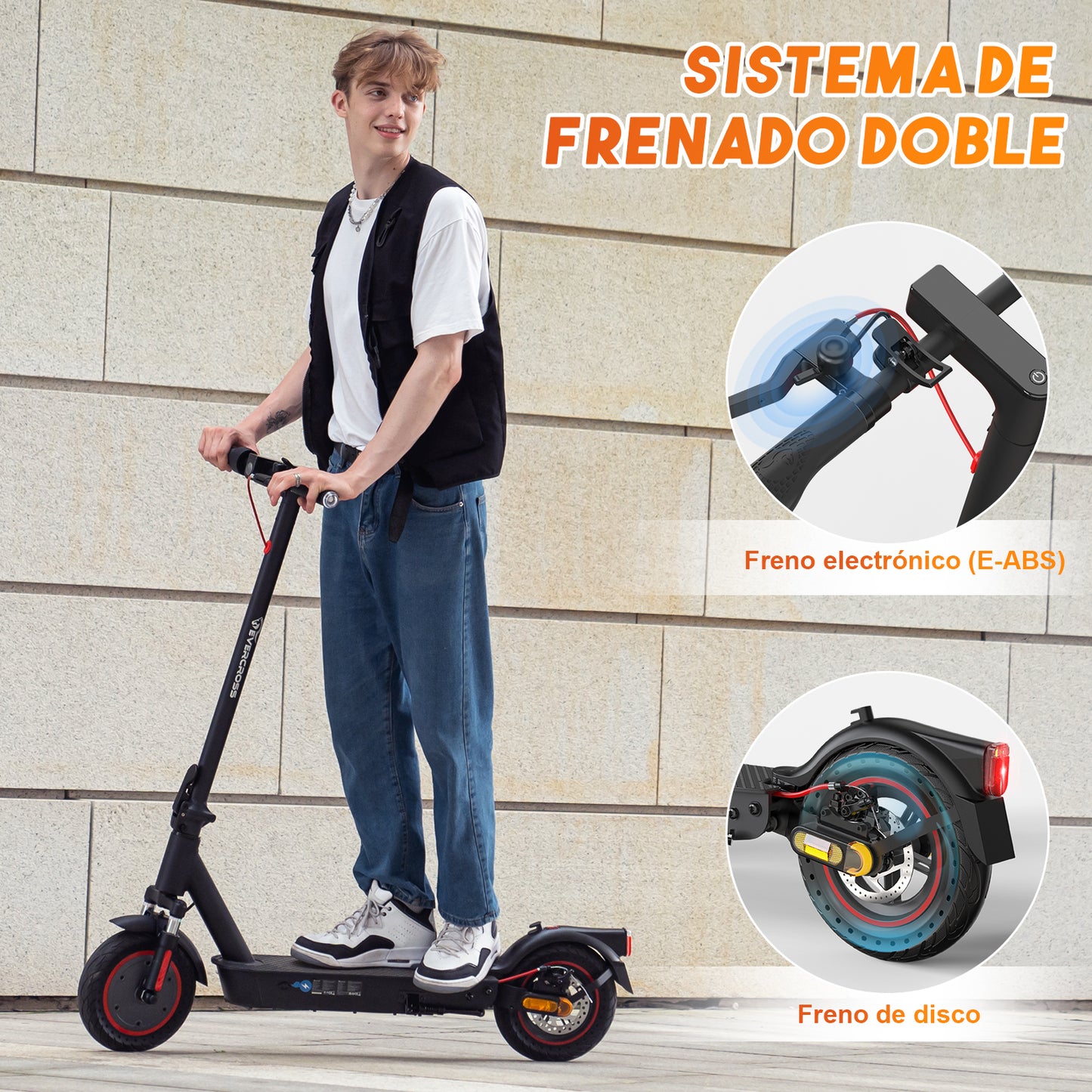EVERCROSS EV10K PRO Klappbarer E-Scooter（Nicht-ABE）