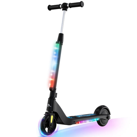 EVERCROSS EV05C Elektrische Scooter voor kinderen van 4 jaar, 5 mph en 40 minuten rijden, LED-kleurrijke verlichting, verstelbare hoogte en lichtgewicht, cadeau voor kinderen