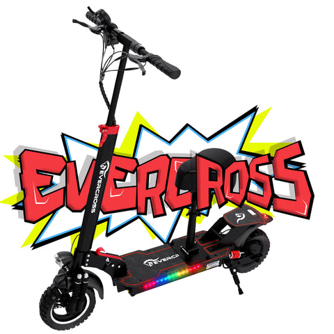 EVERCROSS H7 Electric Scooter, 10" Solid Tires & 800W Motor, Large Battery Model