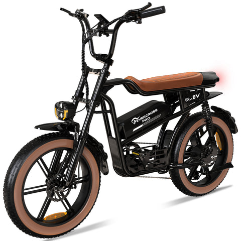 EVERCROSS EK30 1000W Electric Dirt Bike for Adults, 20" x 4.0 Fat Tire Electric Bicycle, Up to 20MPH & 60 Miles