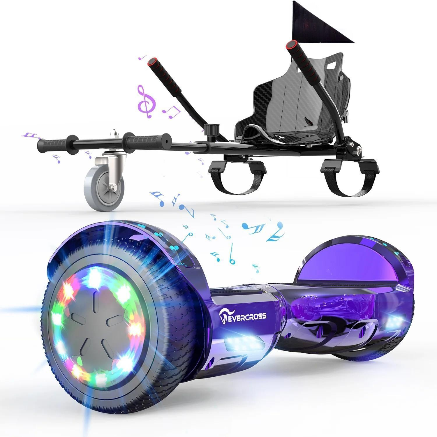 Evercross 6,5 pouces Hoverboard avec roues flash + carte mère TAOTAO,  scooter