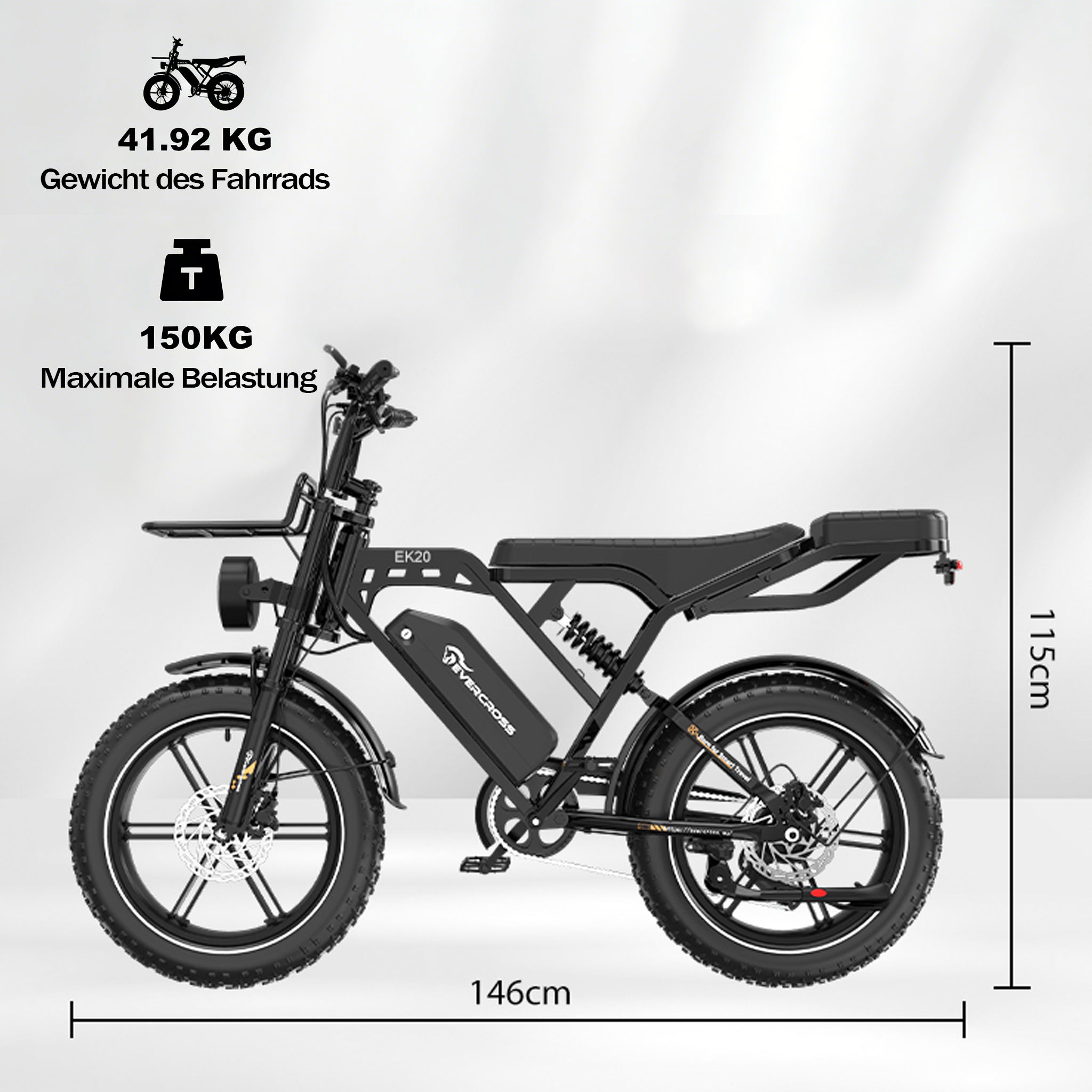 EVERCROSS EK20 Electro-Fatbike