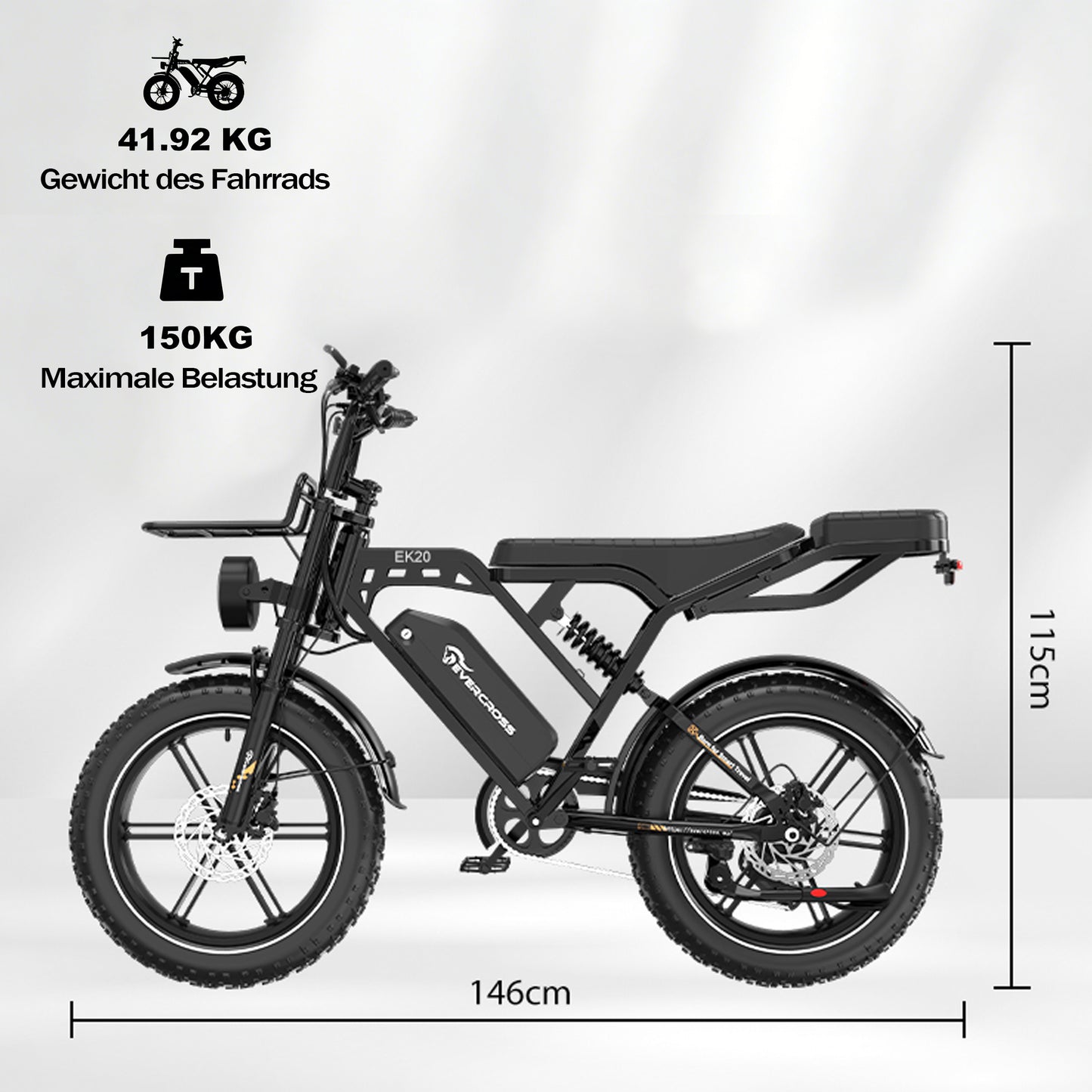 EVERCROSS EK20 Electro-Fatbike