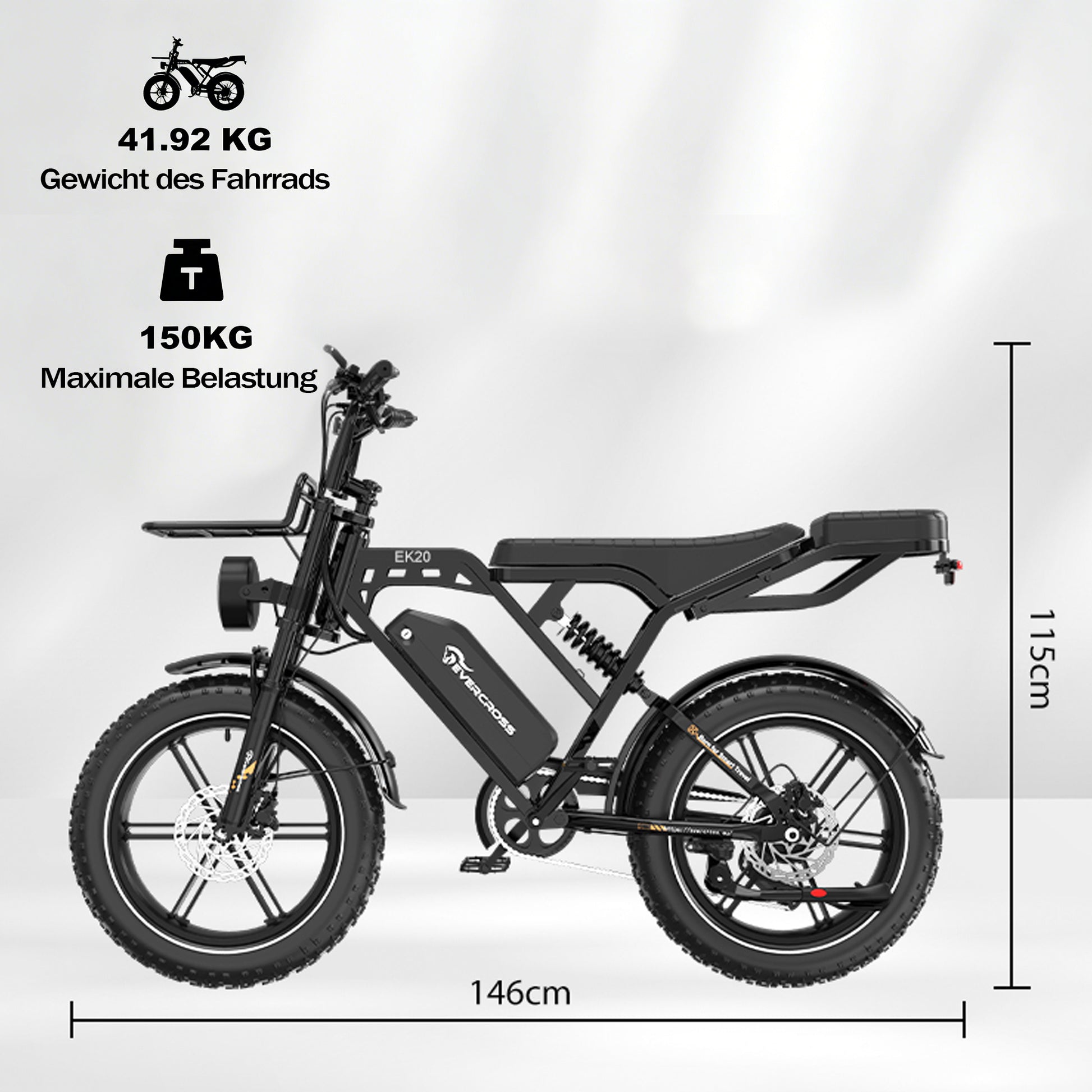 EVERCROSS EK20 Electro-Fatbike