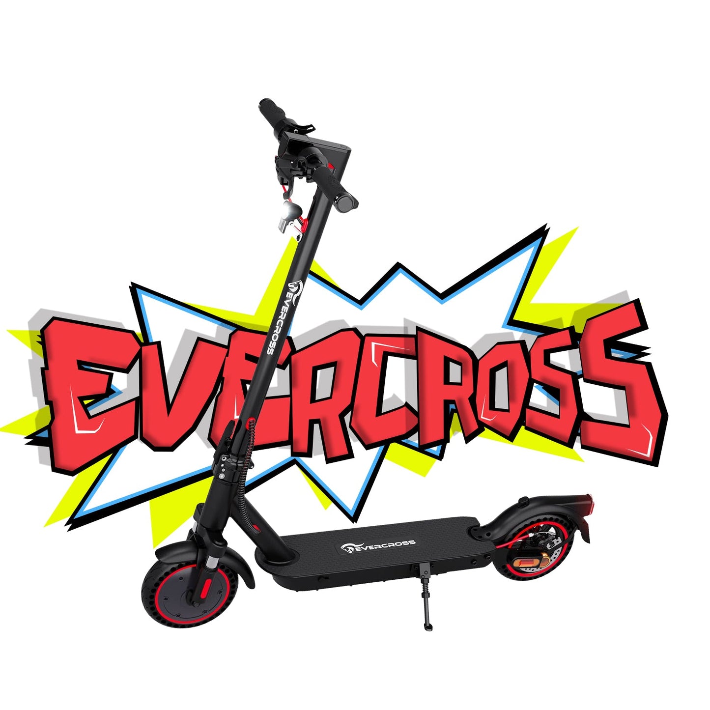 EVERCROSS EV85F Faltbarer E-Scooter avec Straßenzulassung (ABE), moteur 400W