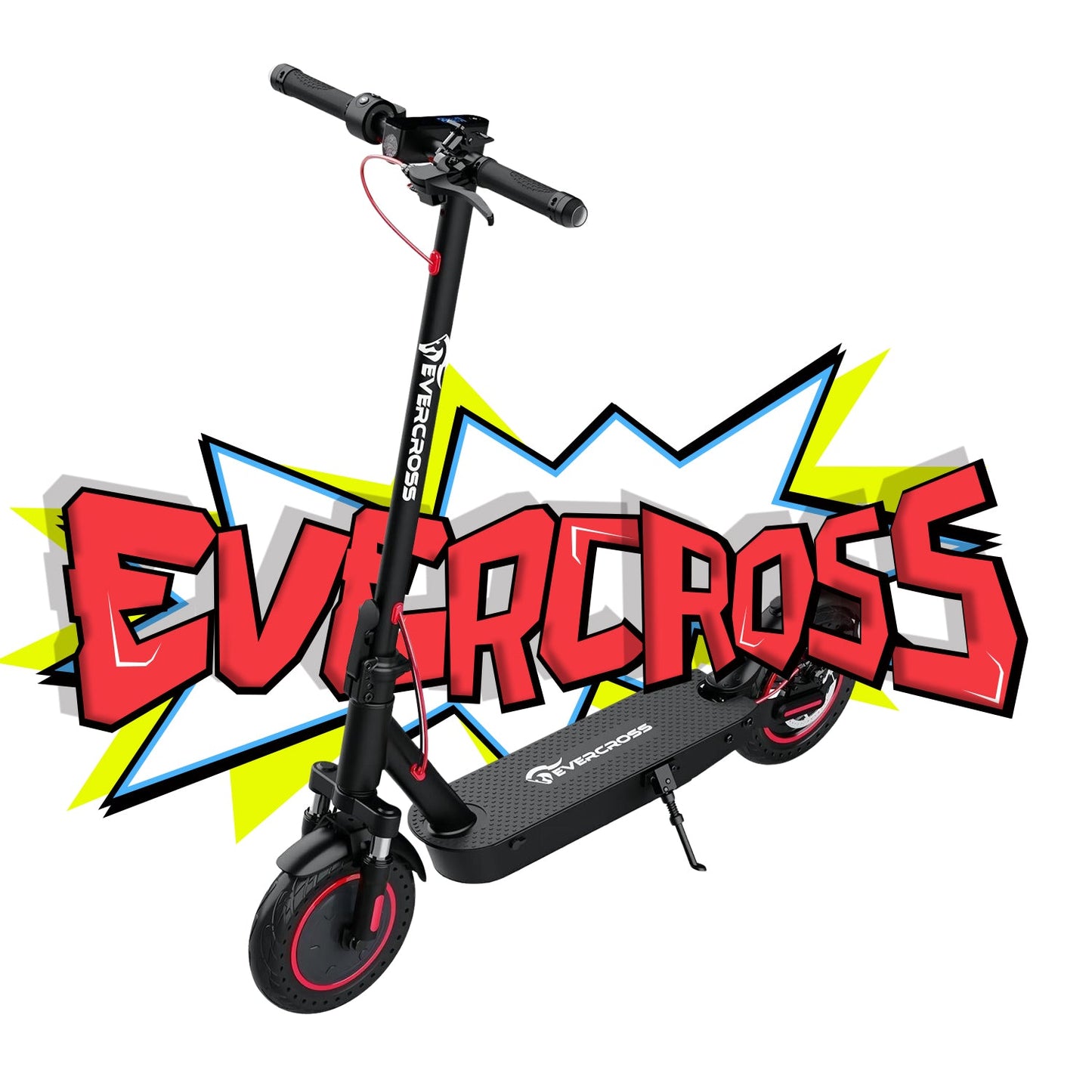 EVERCROSS EV10K PRO E Scooter avec Straßenzulassung, 10 ''Faltbarer Scooter électrique ABE, moteur 400W