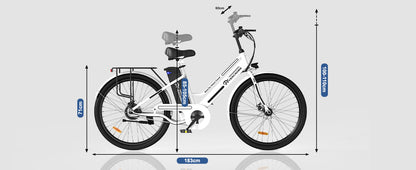 EVERCROSS EK8S Elektro fahrrad für Erwachsene, 26 ''Pedal-Assist-Elektro fahrrad