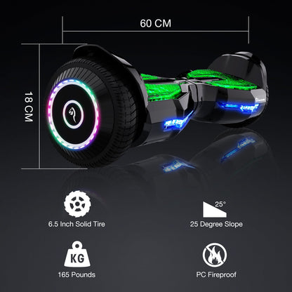 EVERCROSS Hoverboard, 6.5 Inch Self Balancing Hoverboards with Bluetooth