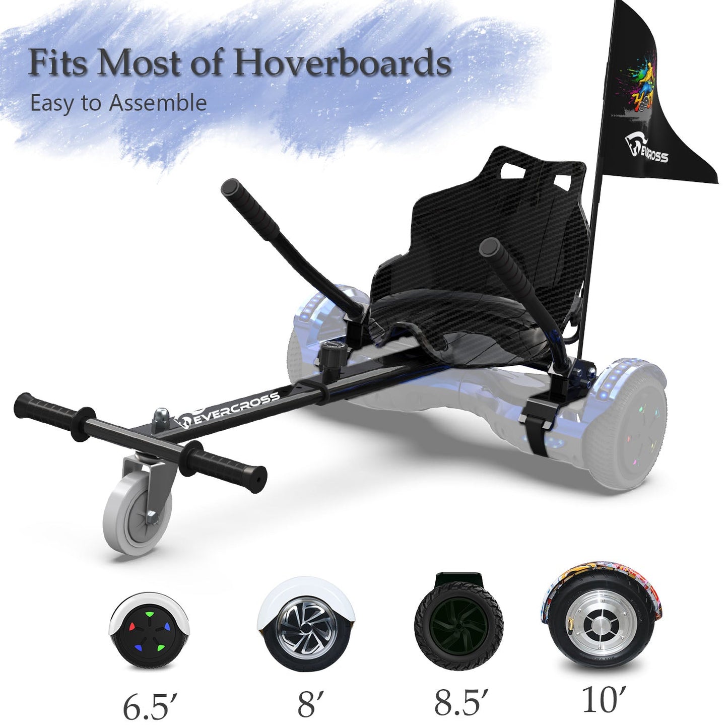 EVERCROSS Hoverboard Seat Attachment, Suitable for Kids & Adults