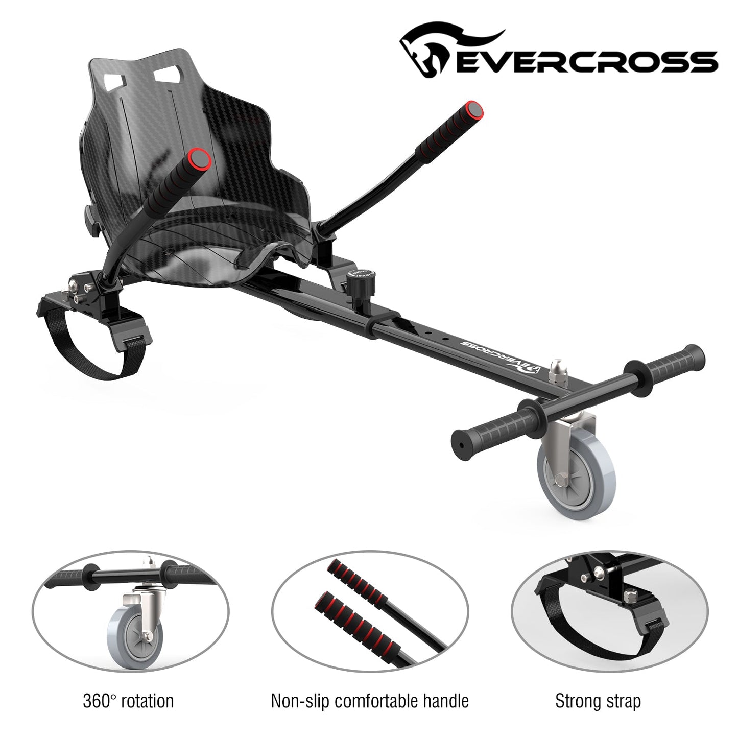 EVERCROSS XP10 Hoverboard, Self Balancing Scooter 6.5" with Seat