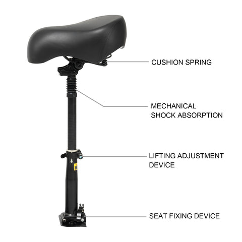 Reemplazo de asiento ajustable EVERCROSS para scooter eléctrico H5
